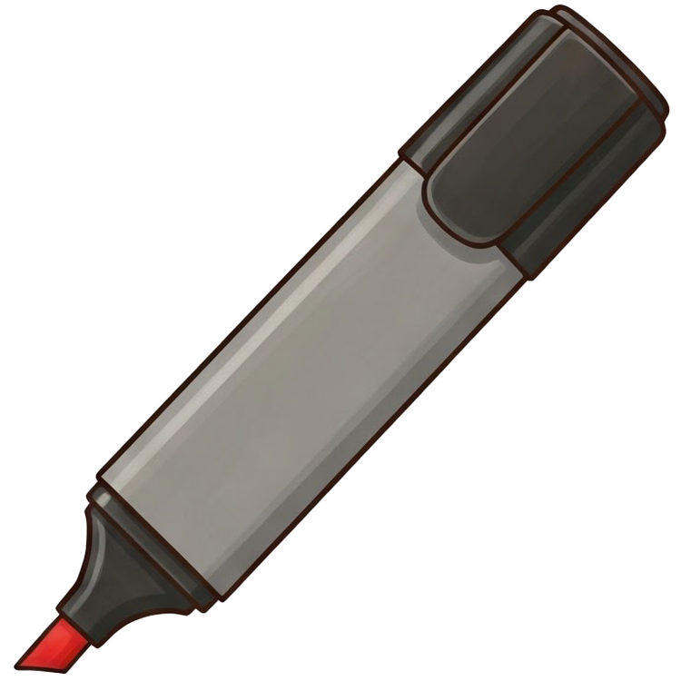 marker แปลว่า ปากกาเน้นข้อความ