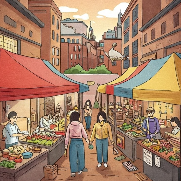 market แปลว่า ซื้อหรือขาย