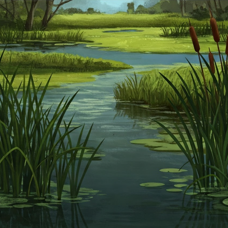 marsh แปลว่า บึง