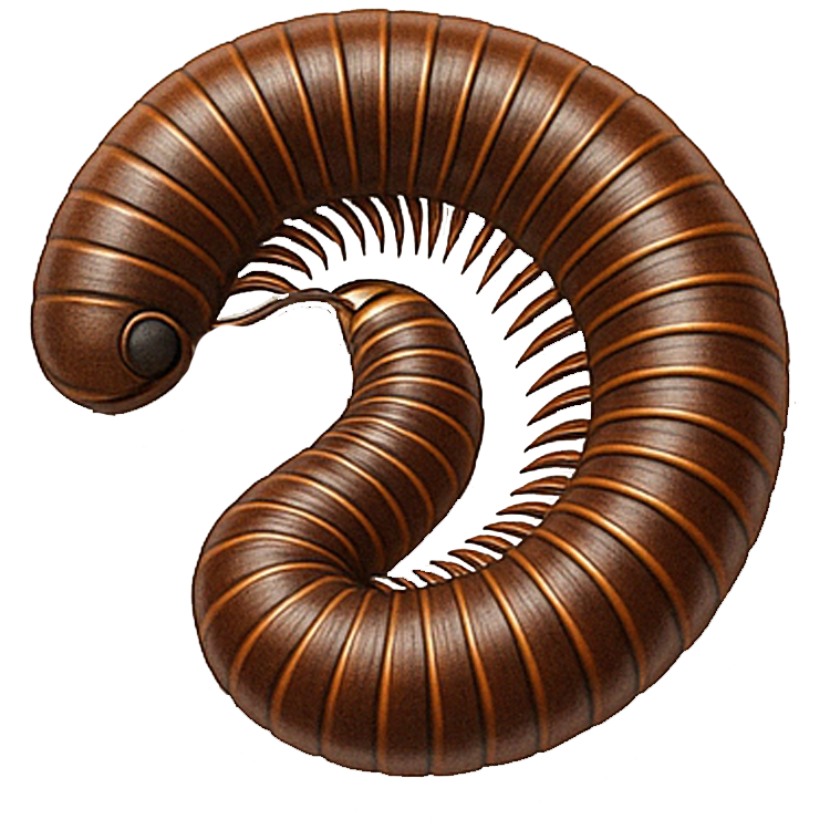 millepede แปลว่า กิ้งกือ