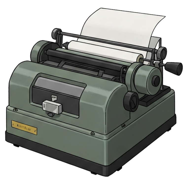 mimeograph แปลว่า เครื่องโรเนียว