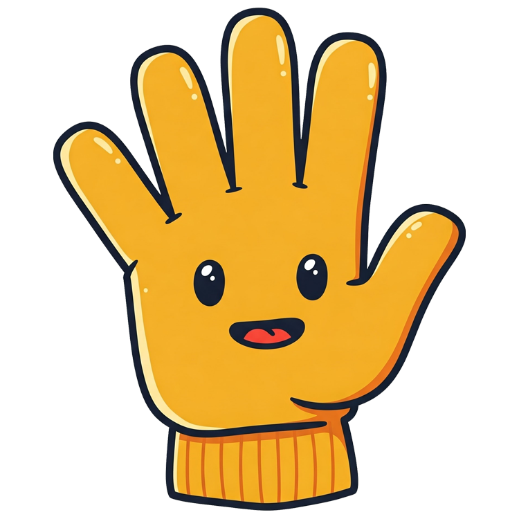 mitten แปลว่า ถุงมือคลุมสี่นิ้ว