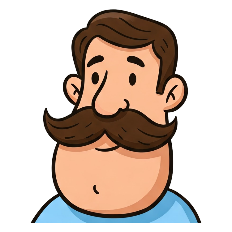 moustache แปลว่า หนวด