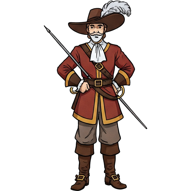 musketeer แปลว่า ทหารปืนคาบศิลา