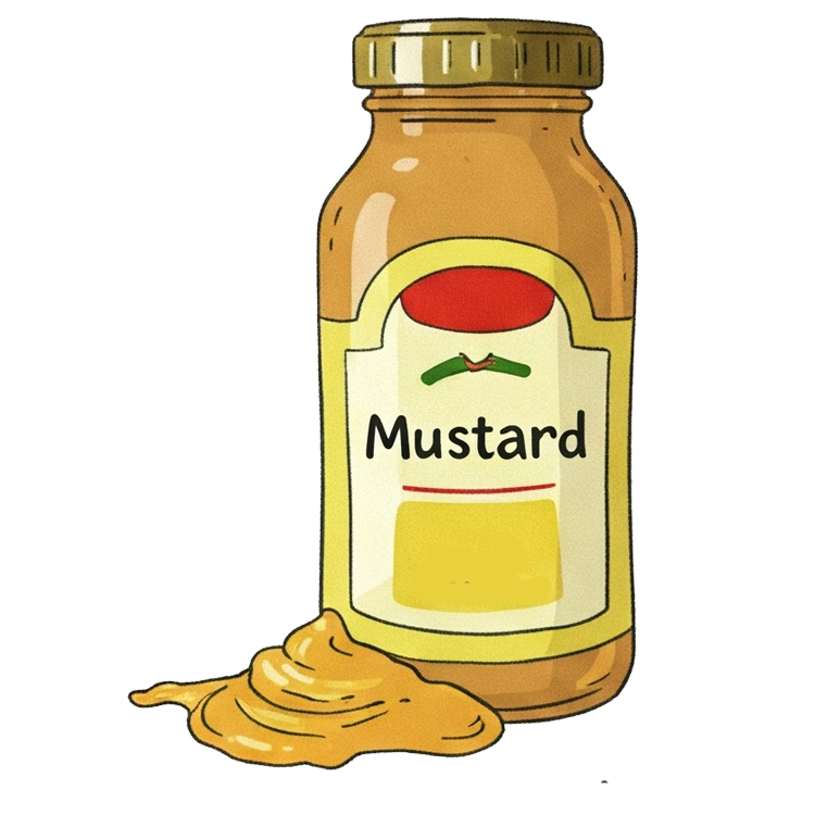 mustard แปลว่า ผงมัสตาร์ด