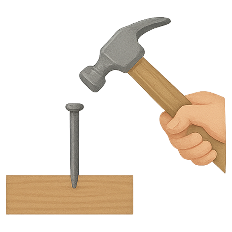 nail แปลว่า ตอกตะปู