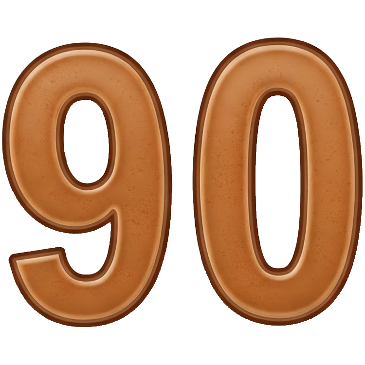 ninety แปลว่า เก้าสิบ