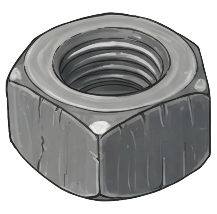 nut แปลว่า นอตตัวเมีย,แหวนสกรู