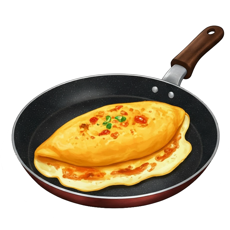 omelet แปลว่า ไข่เจียว