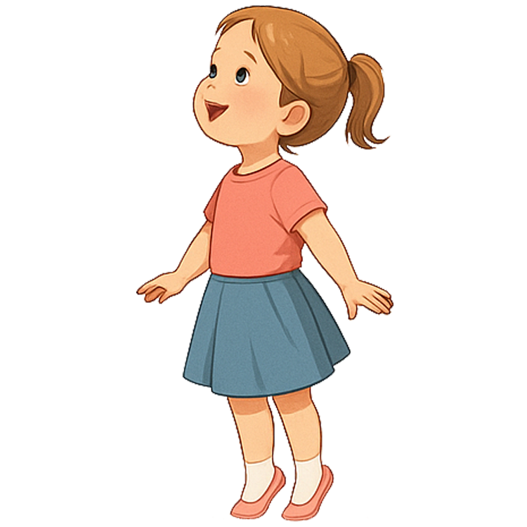 on tiptoe แปลว่า ยืนเขย่ง