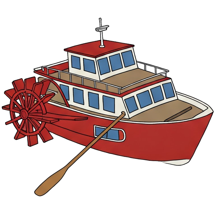 paddle boat แปลว่า เรือกลไฟ