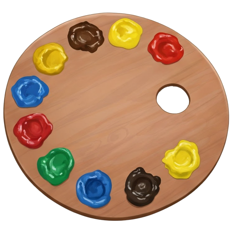 palette แปลว่า จานผสมสี