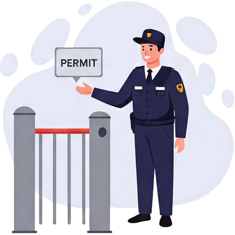 permit แปลว่า อนุญาต