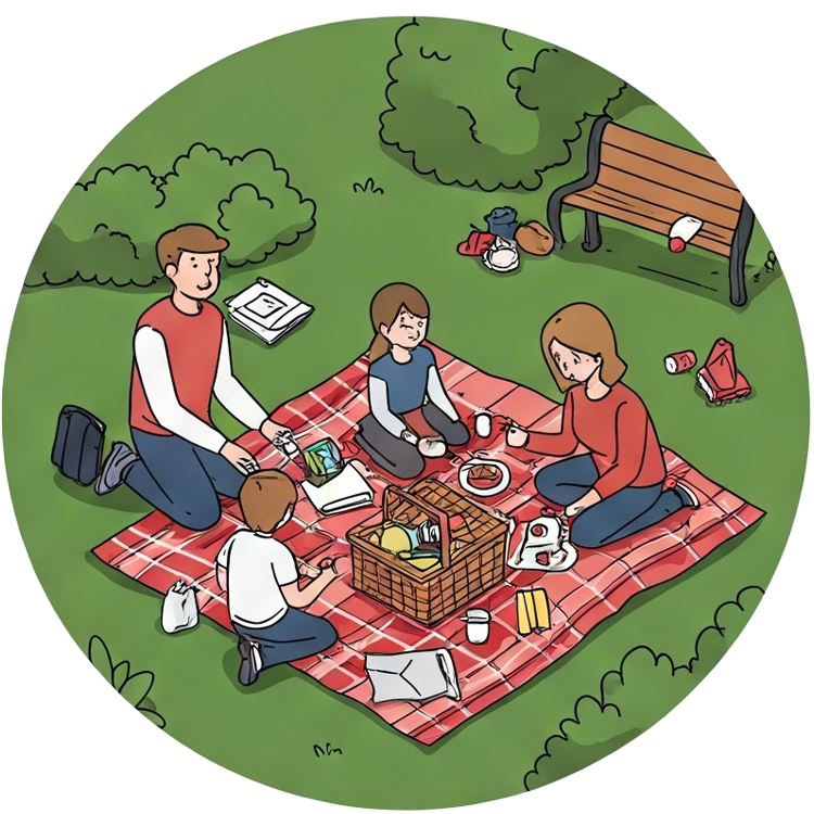 picnic แปลว่า ไปเที่ยวและนำอาหารไปรับประทาน