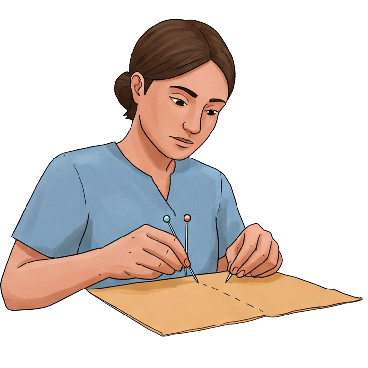 pin แปลว่า ยึด,หนีบ,กลัด,