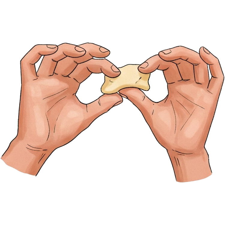 pinch แปลว่า หยิก,หนีบ,บิด