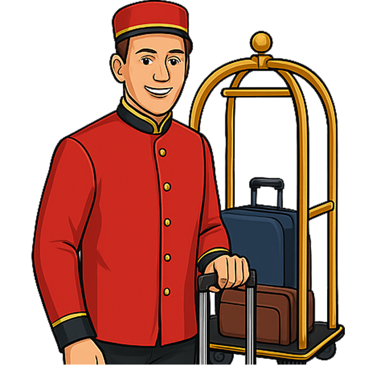 porter แปลว่า พนักงานยกกระเป๋า