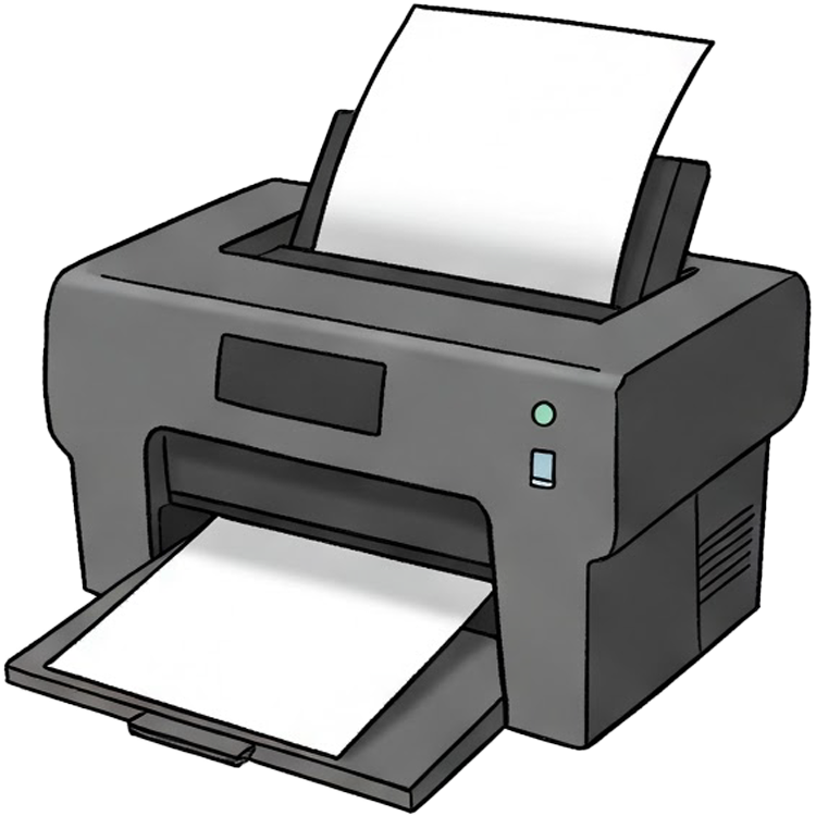 print แปลว่า พิมพ์