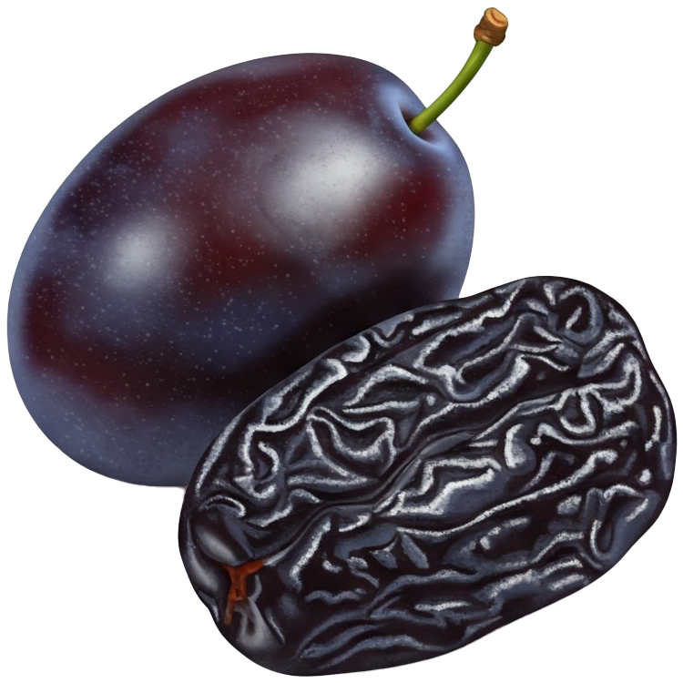 prune แปลว่า ลูกพลัมแห้ง