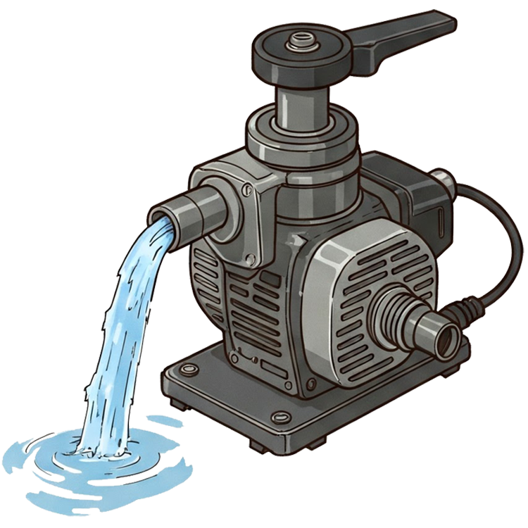 pump แปลว่า เครื่องสูบน้ำ