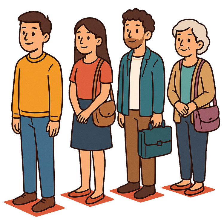 queue แปลว่า ลำดับ