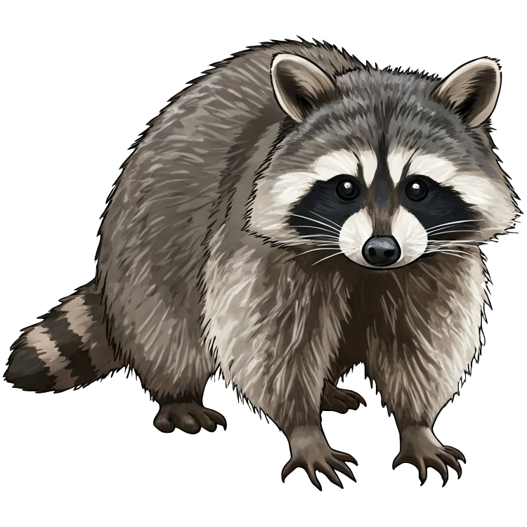 raccoon แปลว่า ตัวแร็คคูน