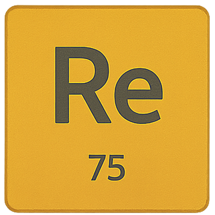 rhenium แปลว่า ธาตุเรเนียม (Re)