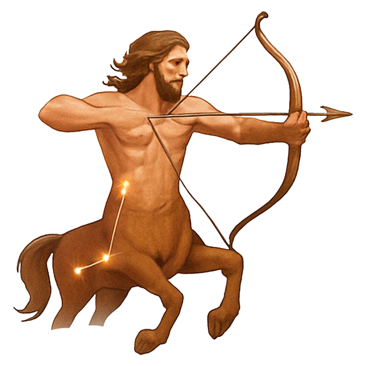 Sagittarius แปลว่า จักรราศีธนู(กลุ่มดาวคนยิงธนู)