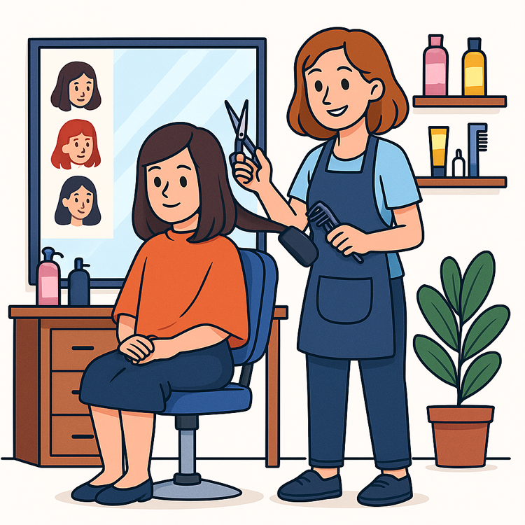 salon แปลว่า ร้านเสริมสวย