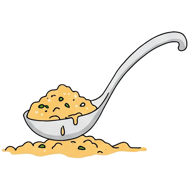 scoop แปลว่า ตัก (อาหาร)