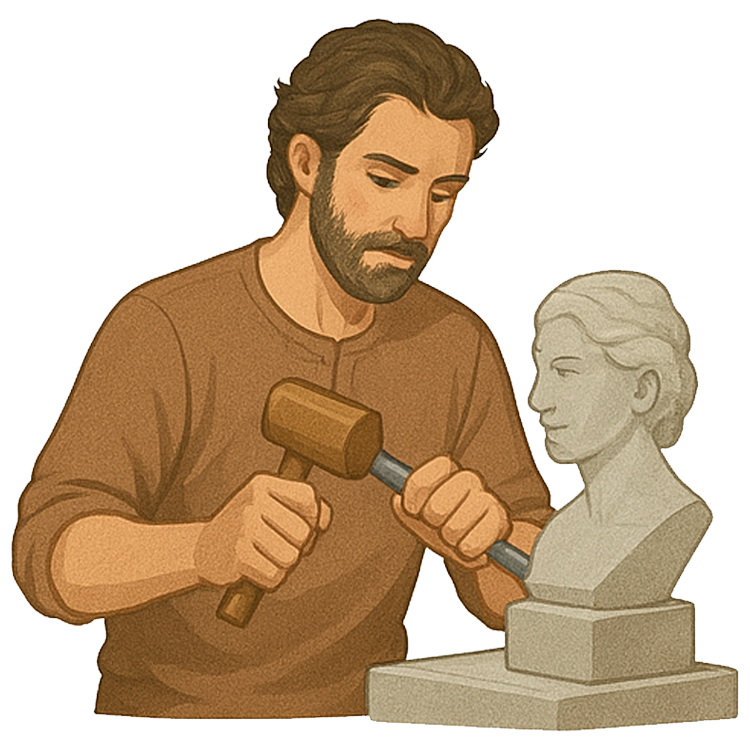 sculptor แปลว่า ช่างแกะสลัก