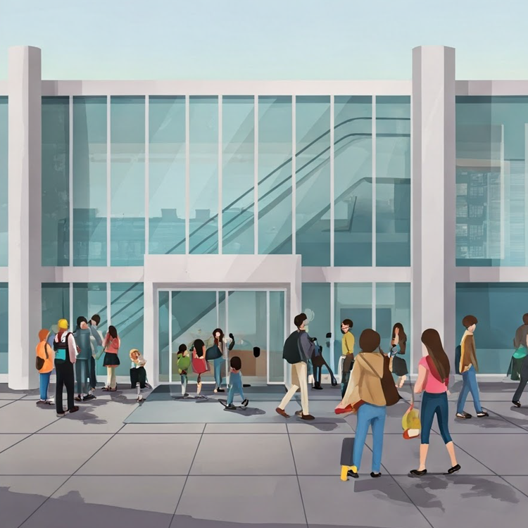 shopping mall แปลว่า ศูนย์การค้า