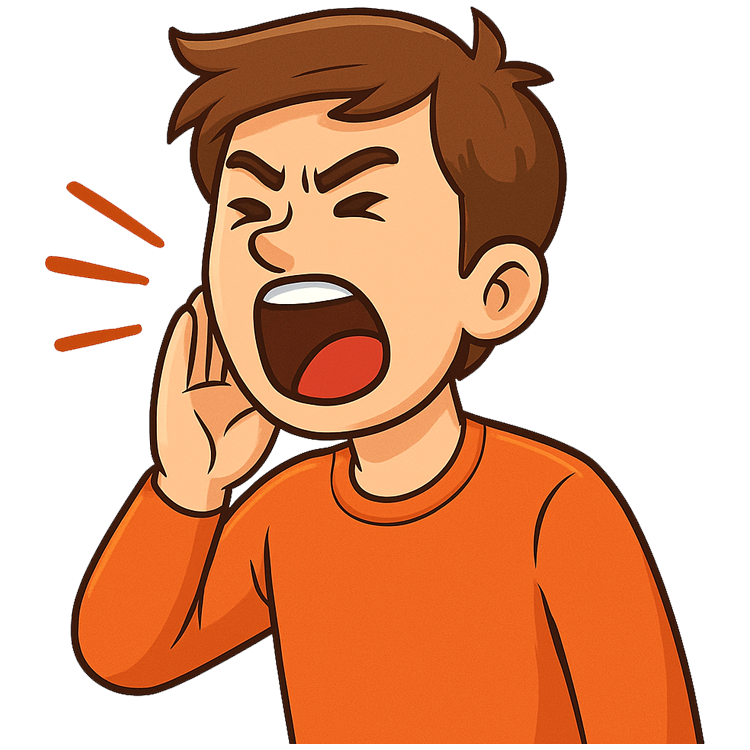 shout แปลว่า ตะโกน