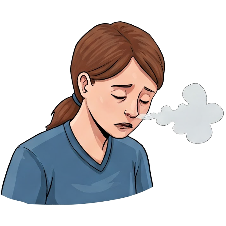 sigh แปลว่า ถอนหายใจ