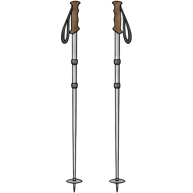 ski pole แปลว่า ไม้ค้ำในการเล่นสกี