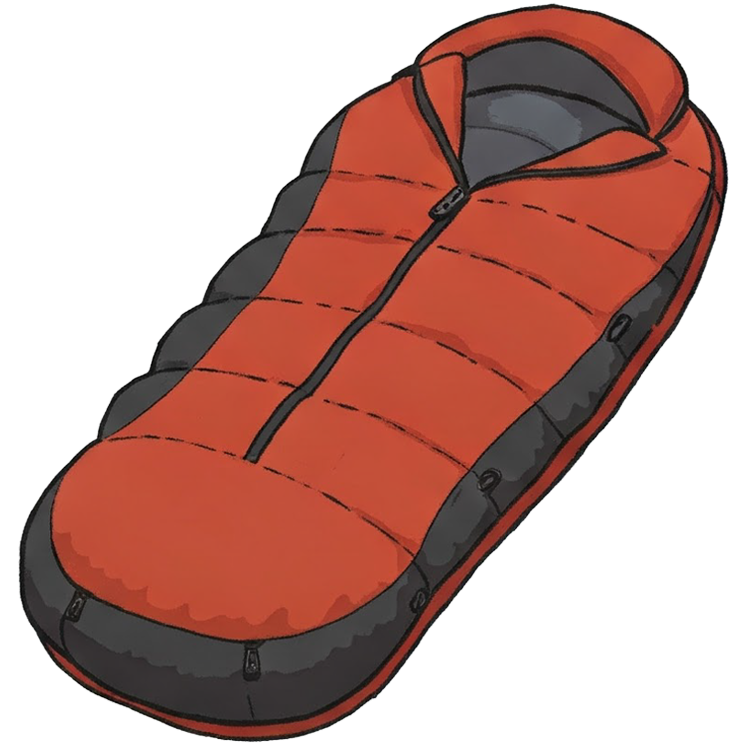 sleeping bag แปลว่า ถุงนอน