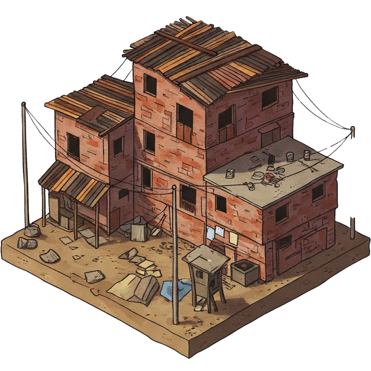 slum แปลว่า แหล่งเสื่อมโทรม