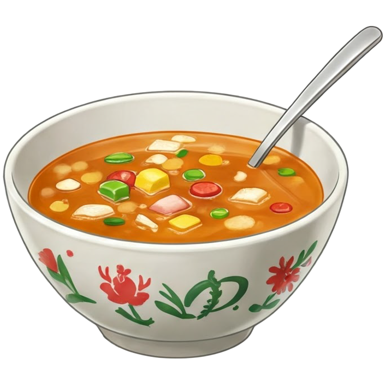 soup แปลว่า น้ำแกง,ซุป