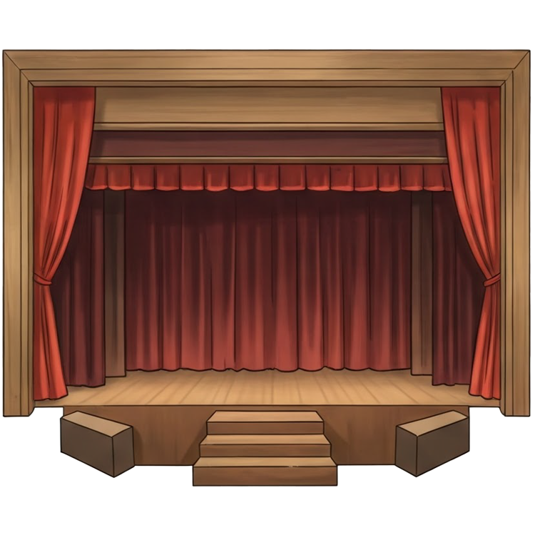 stage แปลว่า ออกแสดง