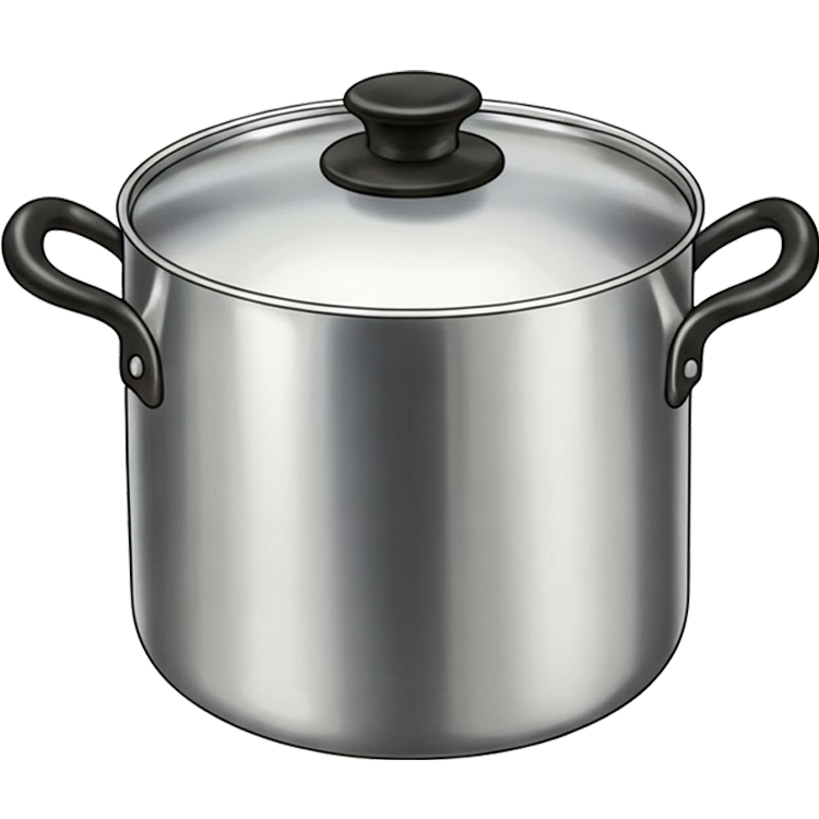 stockpot แปลว่า หม้อน้ำซุปขนาดใหญ่