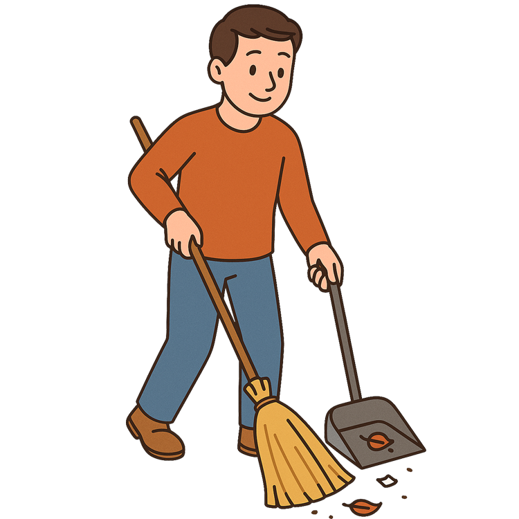 sweep แปลว่า กวาด