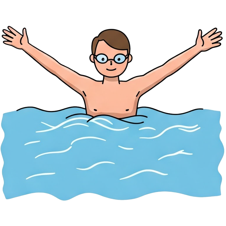 swim แปลว่า ว่ายน้ำ