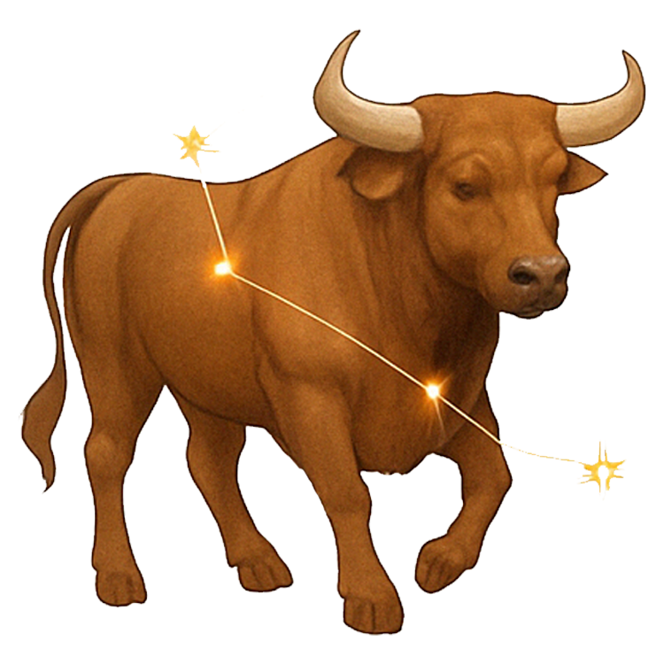 Taurus แปลว่า จักรราศีพฤษภ (กลุ่มดาววัว)