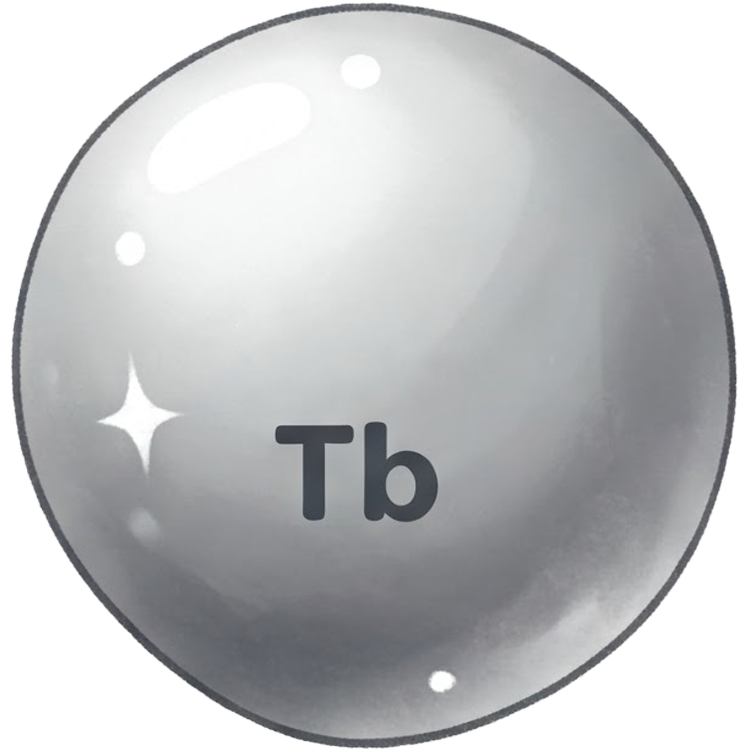 terbium แปลว่า ธาตุโลหะชนิดหนึ่งมี (Tb)