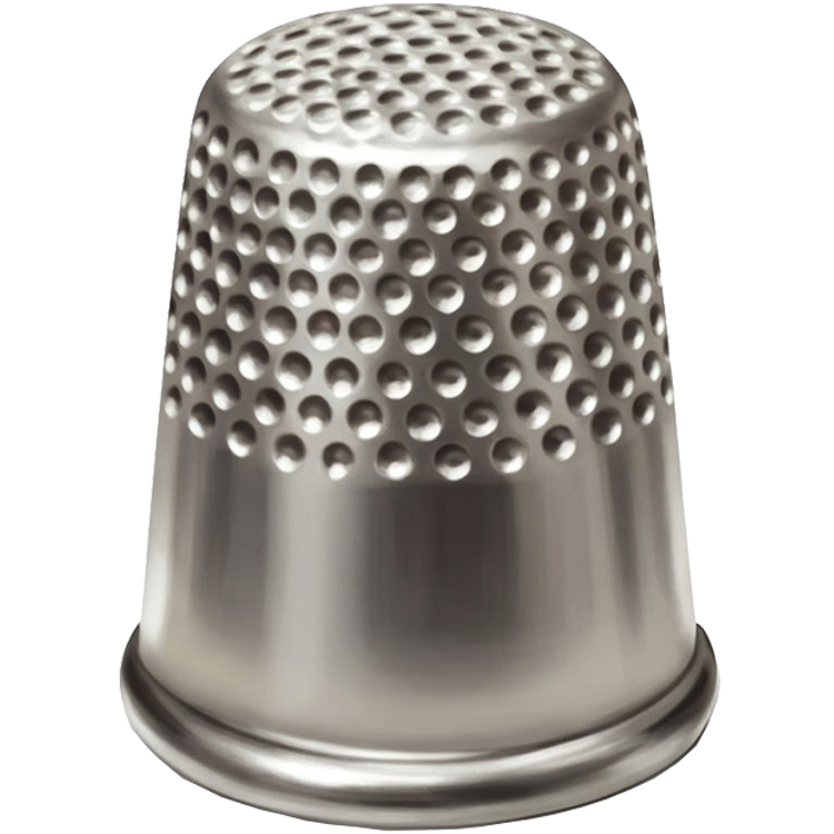 thimble แปลว่า ปลอกสวมนิ้วสำหรับเย็บผ้า