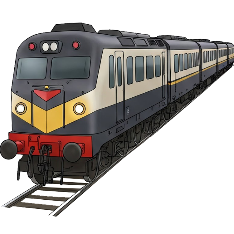 train แปลว่า รถไฟ