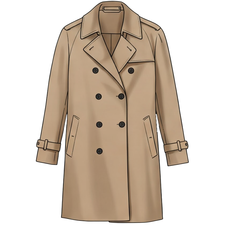 trench coat แปลว่า เสื้อคลุมรัดเอว