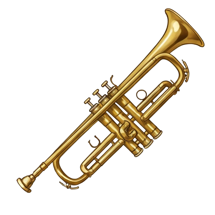 trumpet แปลว่า ทรัมเป็ต,แตรทองเหลือง