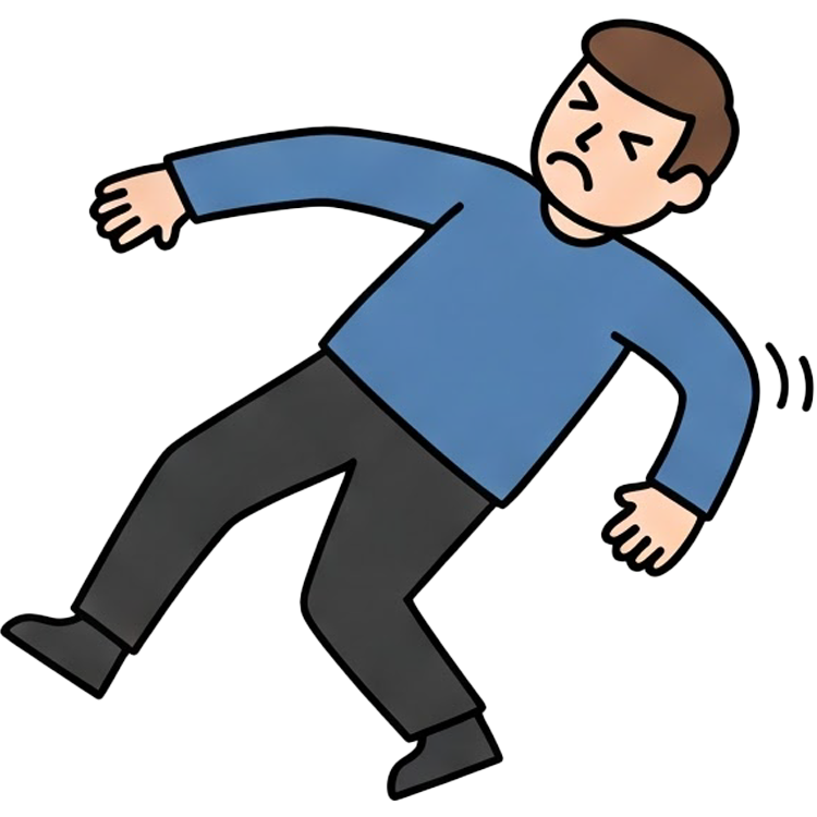 tumble แปลว่า ล้ม