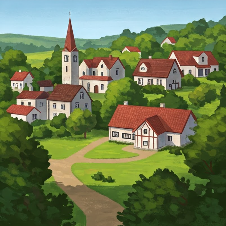 village แปลว่า หมู่บ้าน